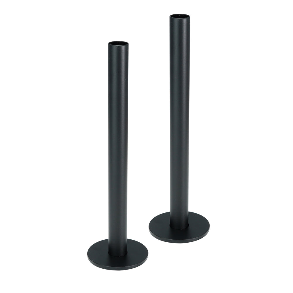 JTP Pipe and Flange Set for Radiator Valves in Matt Black