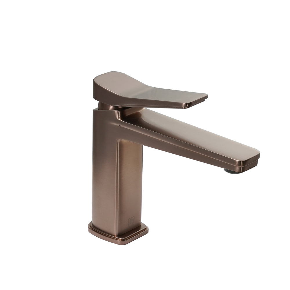 JTP HIX Single Lever Basin Mixer in Brushed Bronze