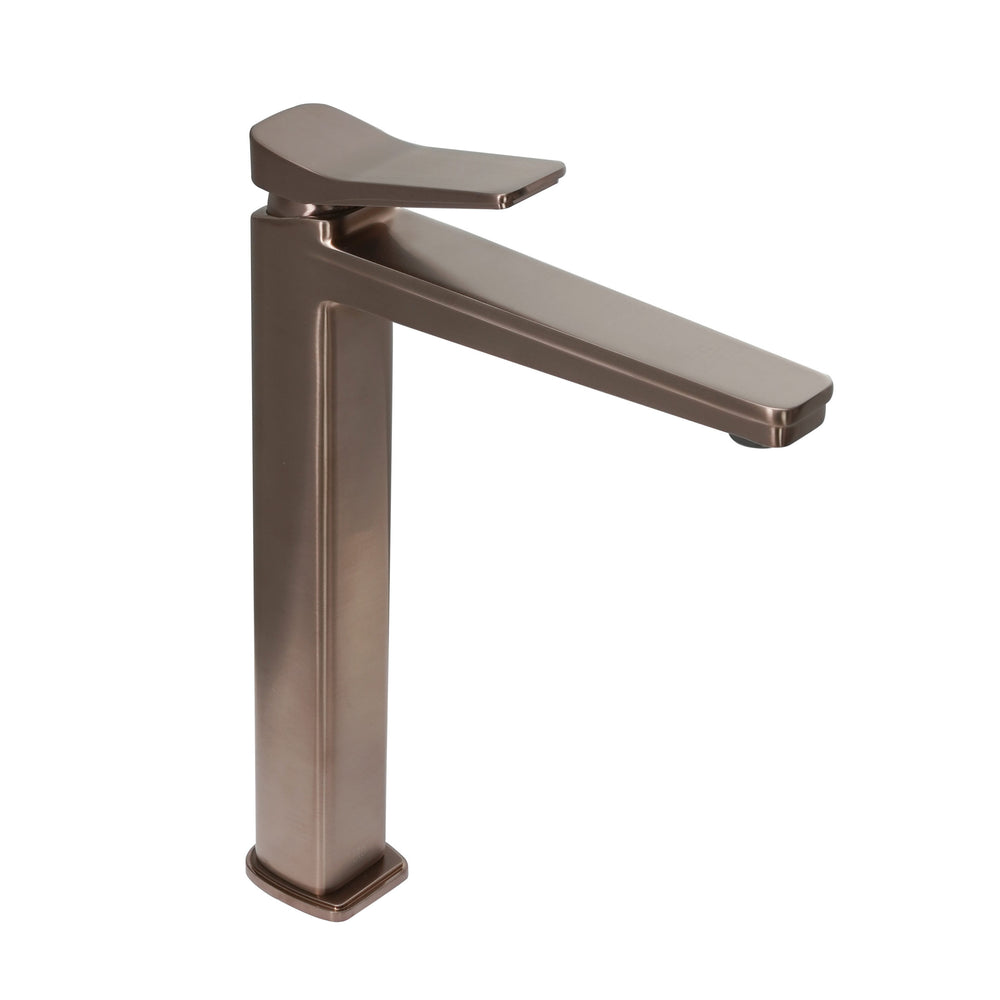 JTP HIX Tall Single Lever Basin Mixer in Brushed Bronze