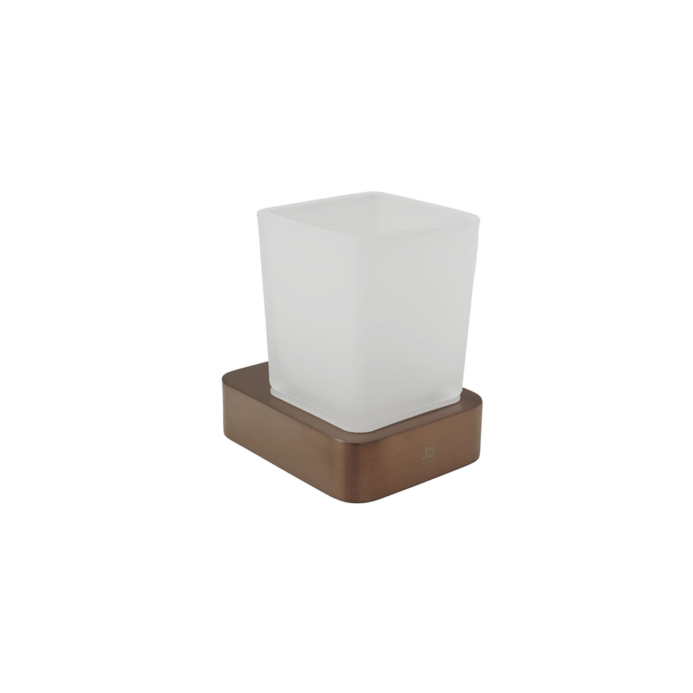 JTP HIX Wall Mounted Tumbler Holder in Brushed Bronze