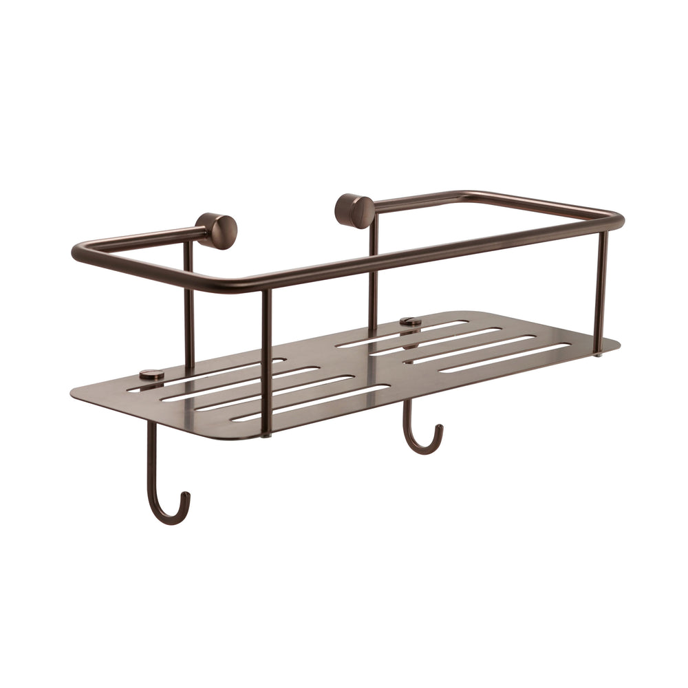 JTP Square Shower Basket in Brushed Bronze