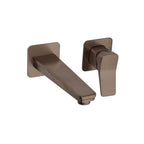 JTP HIX Single Lever Wall Mounted Basin Mixer in Brushed Bronze