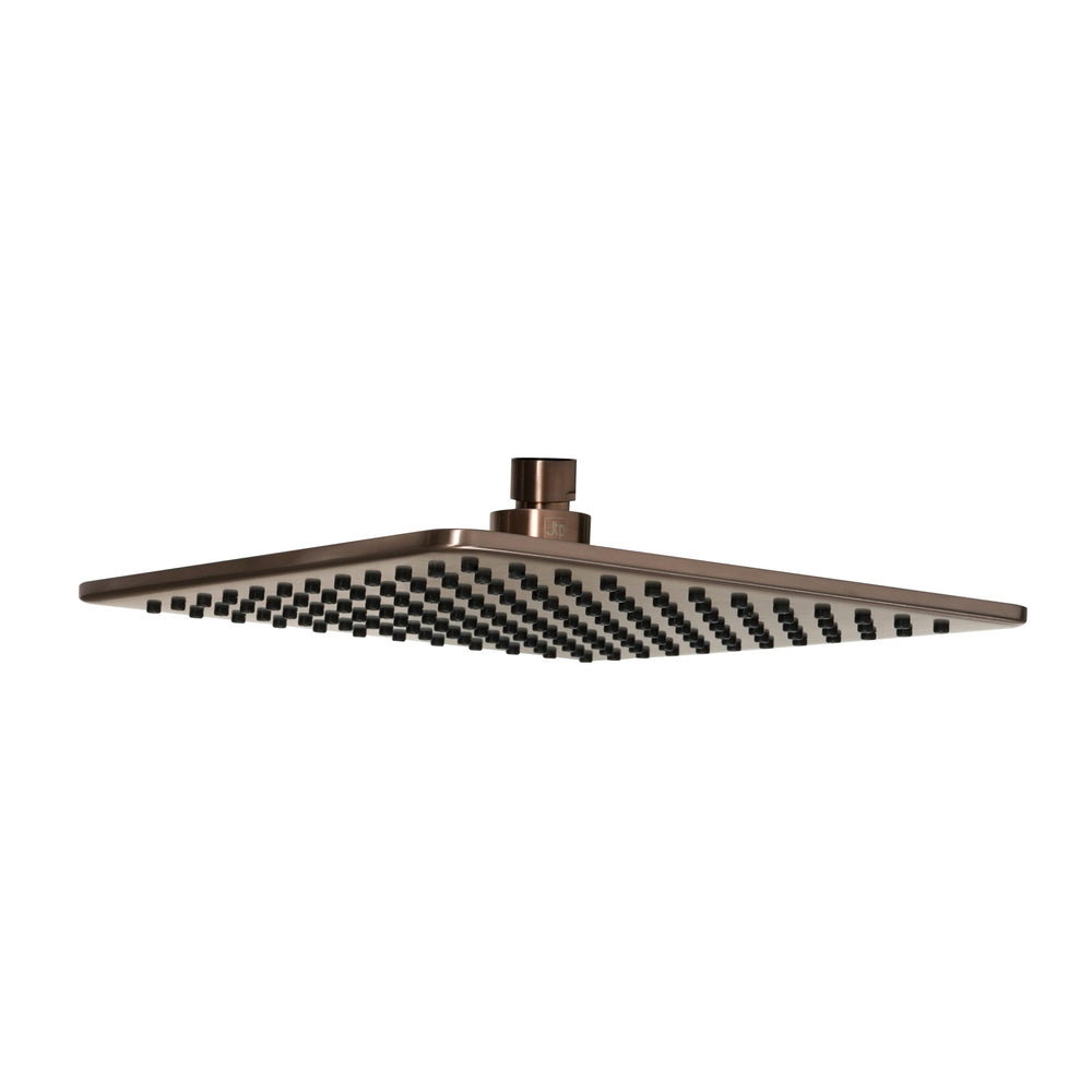 JTP HIX Square Shower Head 250 x 250mm in Brushed Bronze