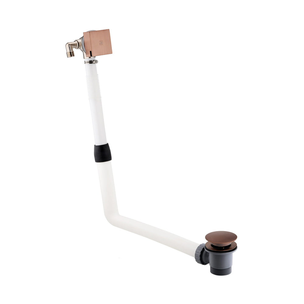 JTP HIX Extended Exofil with Click Clack Bath Waste in Brushed Bronze