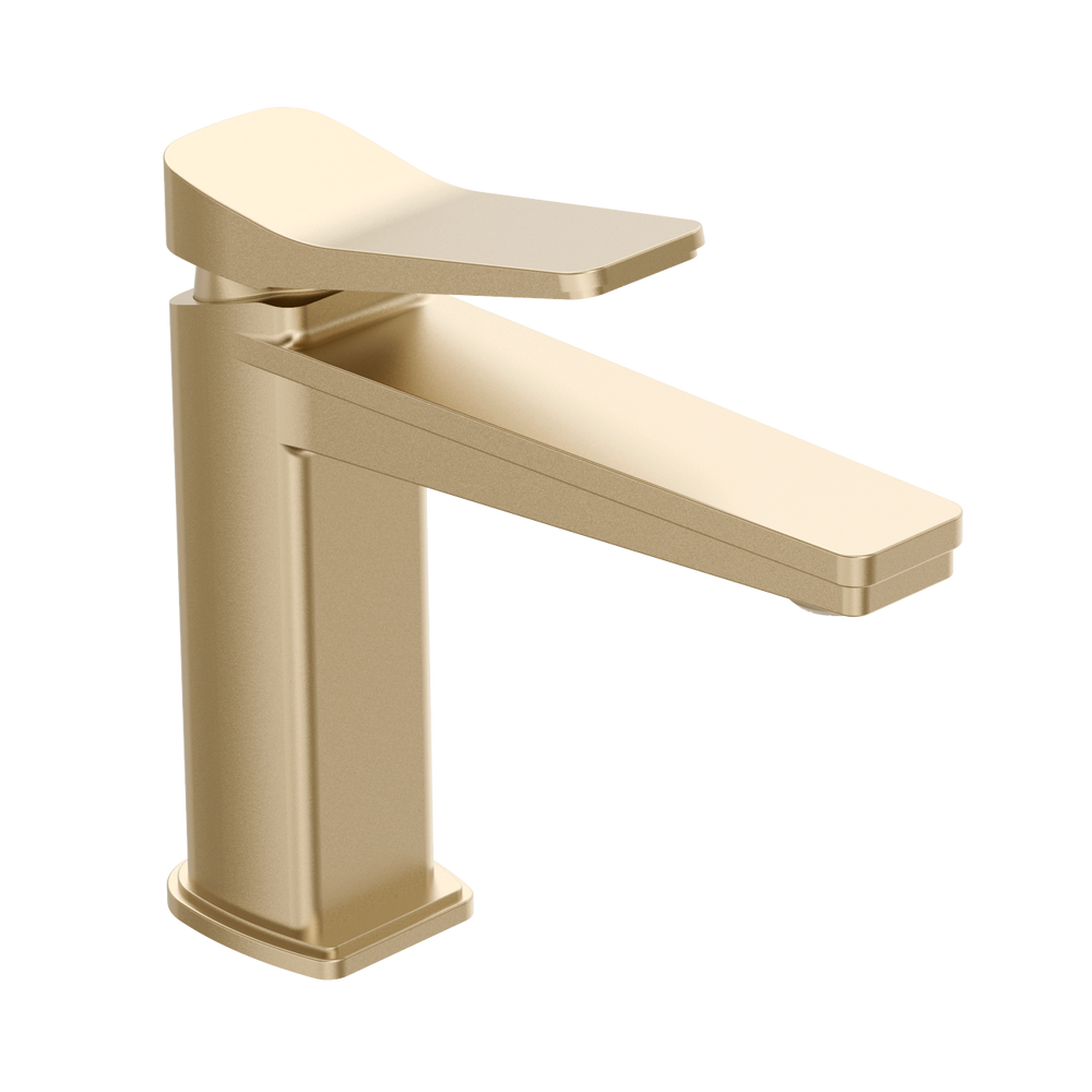 JTP HIX Single Lever Basin Mixer in Brushed Brass