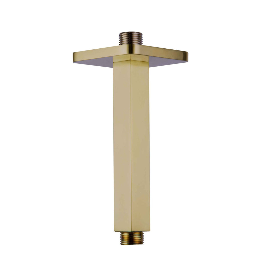 JTP HIX Ceiling Shower Arm 150mm in Brushed Brass