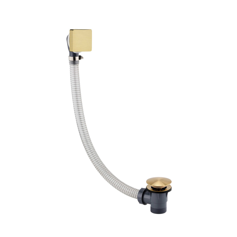 JTP HIX Extended Click Clack Bath Waste in Brushed Brass