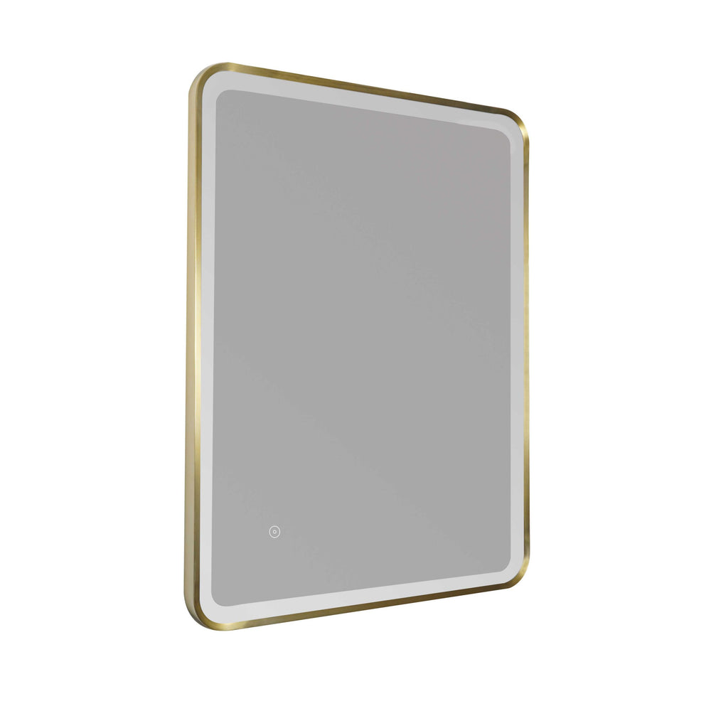 JTP HIX Framed Mirror 600 x 800mm in Brushed Brass