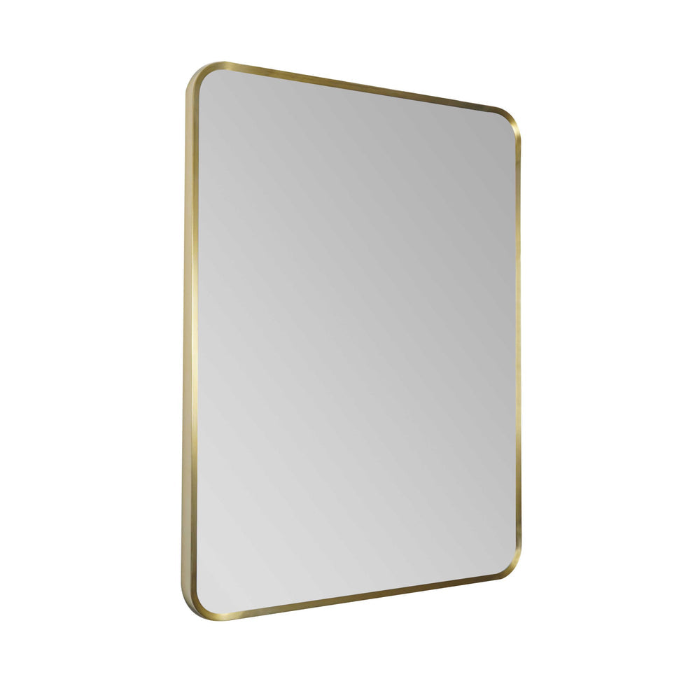 JTP HIX Framed Mirror 600 x 800mm in Brushed Brass