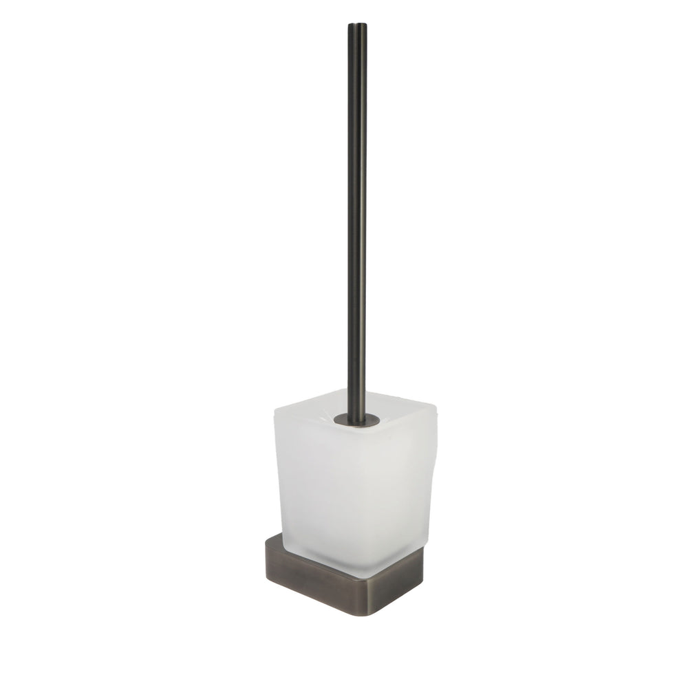 JTP HIX Wall Mounted Toilet Brush Holder in Brushed Black
