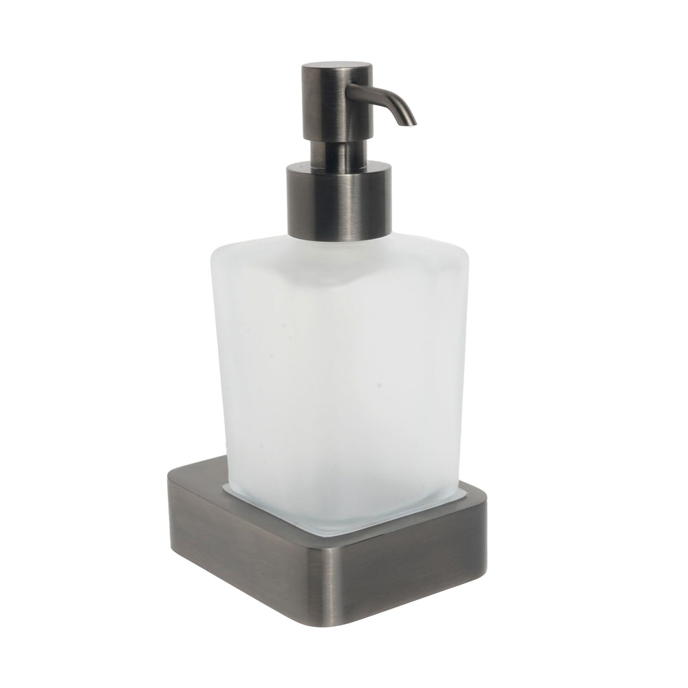 JTP HIX Wall Mounted Soap Dispenser in Brushed Black