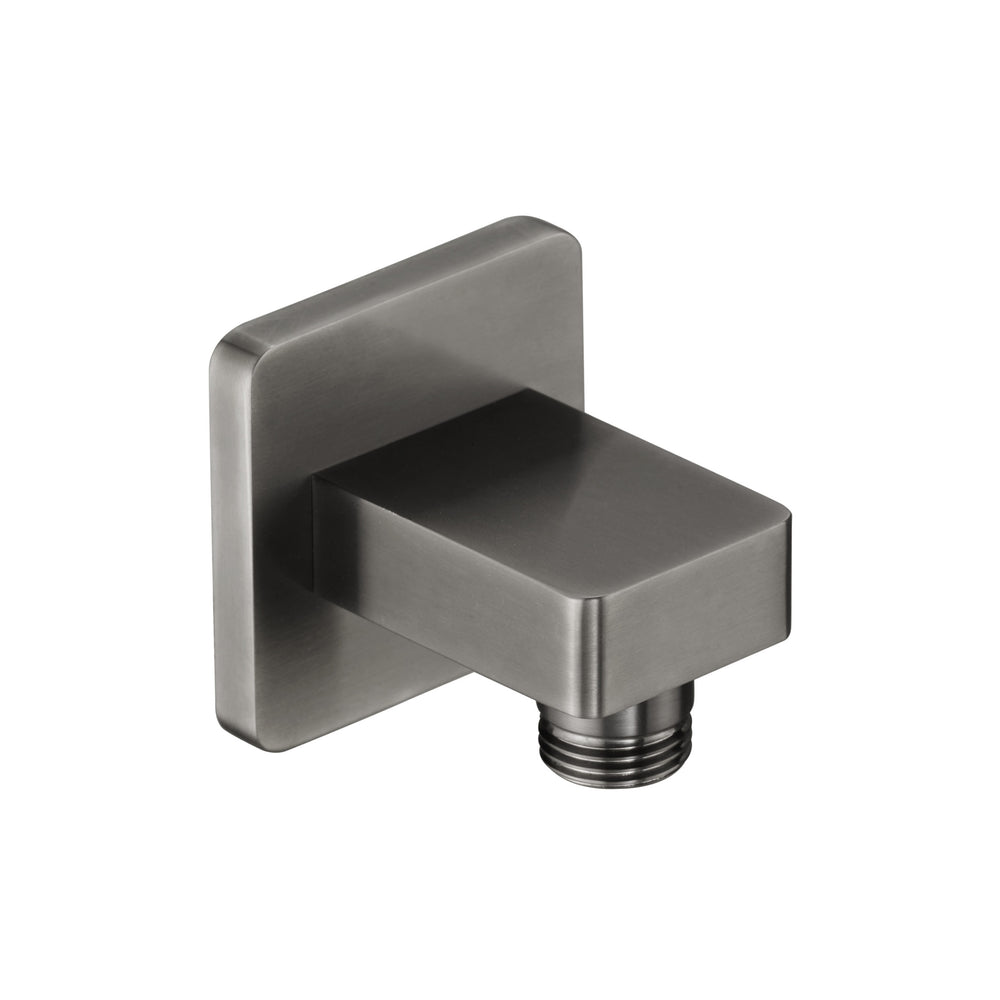 JTP HIX Square Wall Water Outlet in Brushed Black