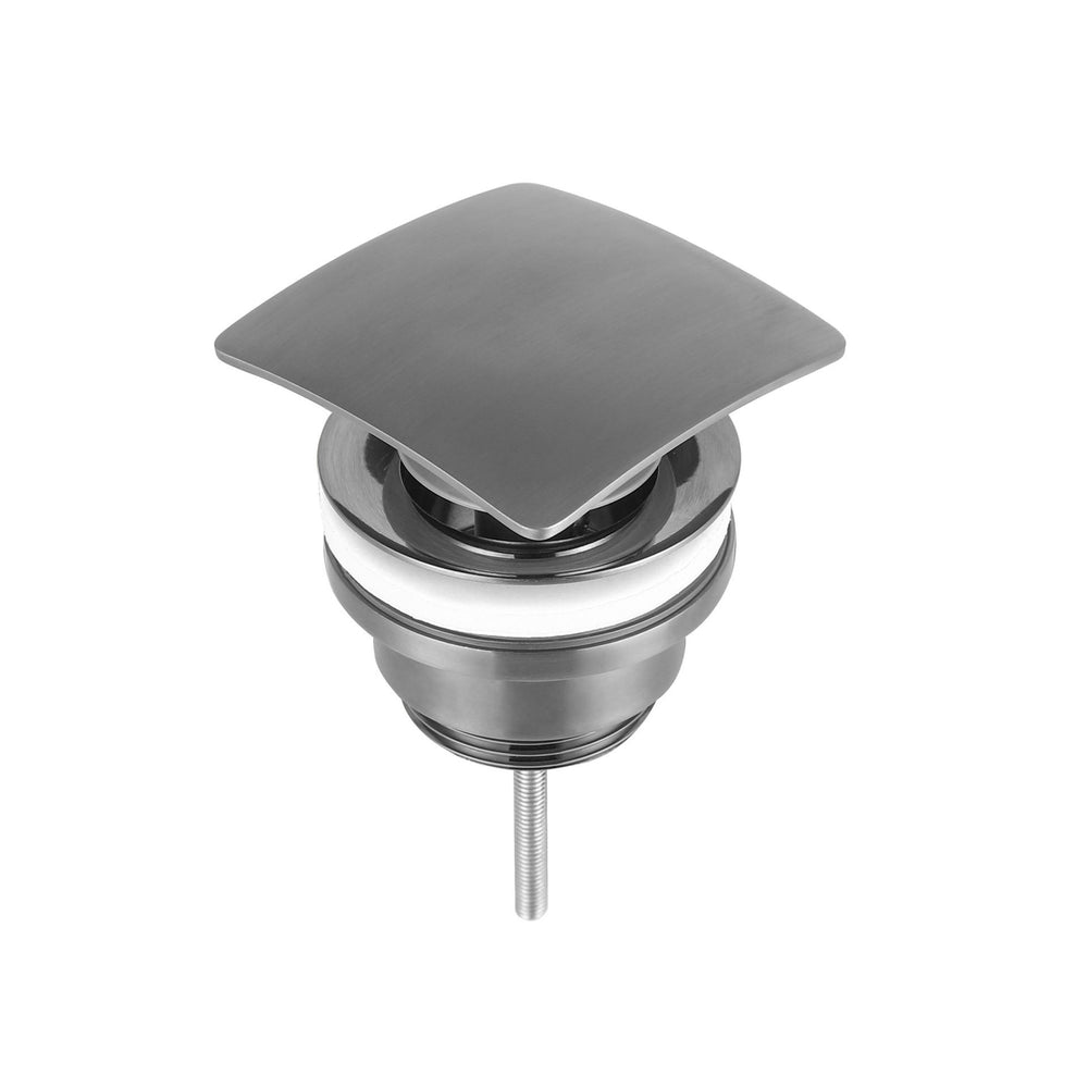 JTP HIX Universal Basin Waste, Slotted and Unslotted in Brushed Black