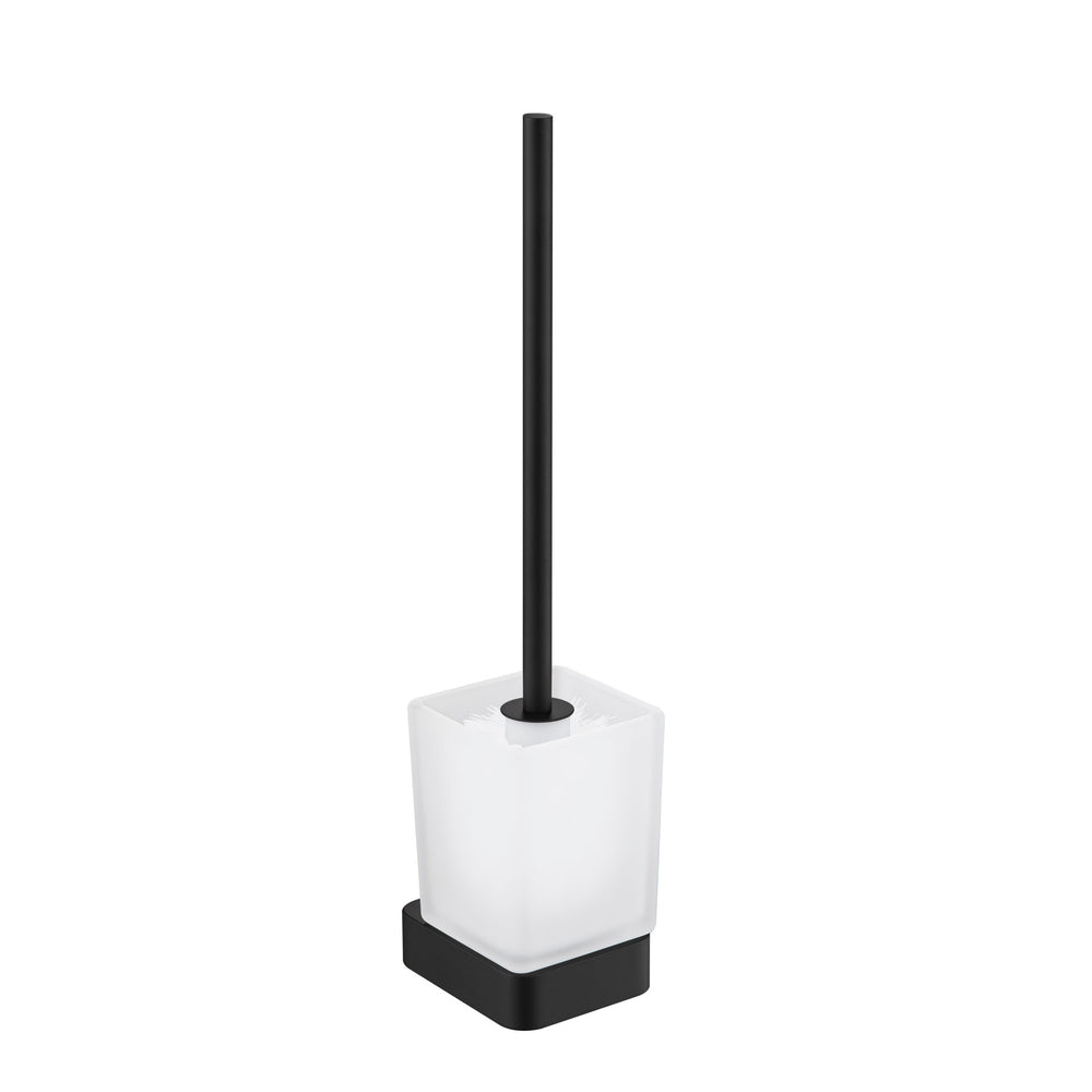JTP HIX Wall Mounted Toilet Brush Holder in Matt Black