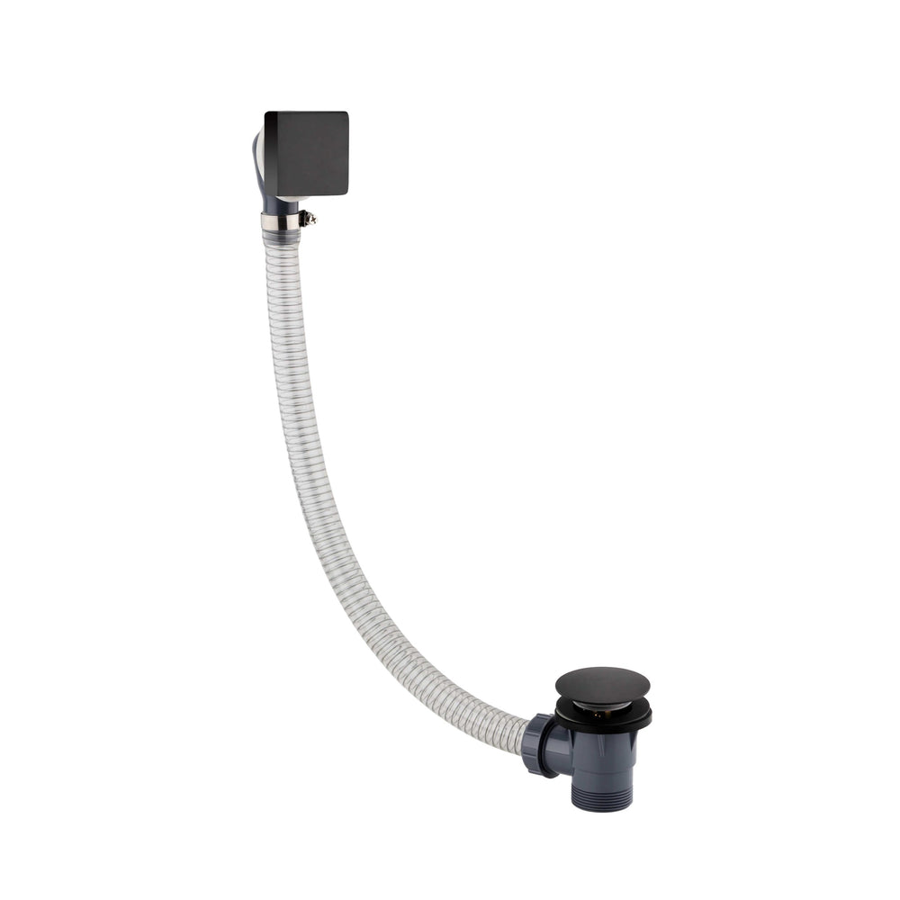 JTP HIX Extended Click Clack Bath Waste in Matt Black