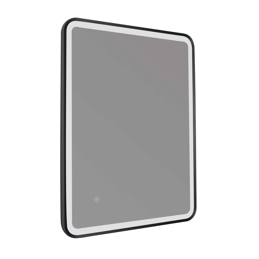 JTP HIX Framed Mirror 600 x 800mm in Matt Black