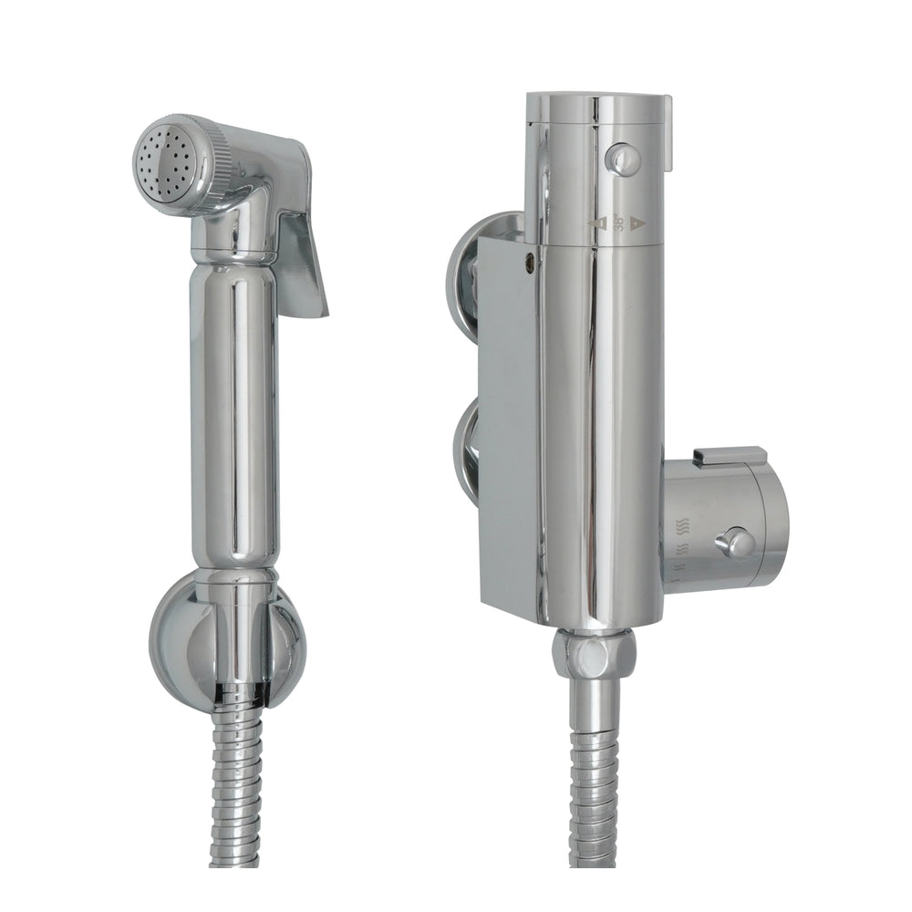 JTP Douche Kit with Vertical Thermostatic Bar Valve in Chrome