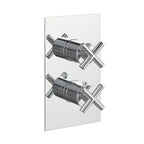 JTP Solex Thermostatic Concealed 1 Outlet Shower Valve, Vertical in Chrome