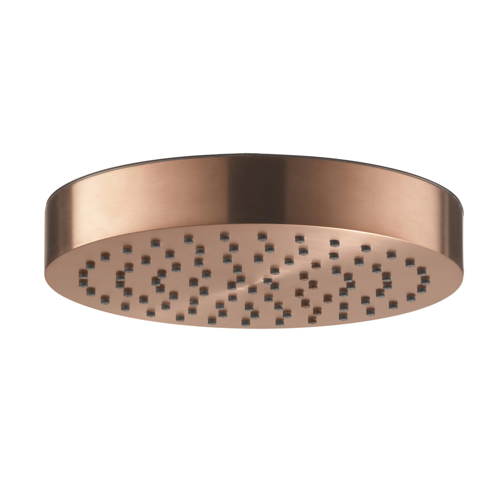 JTP EVO Round Shower Head 250mm in Brushed Bronze