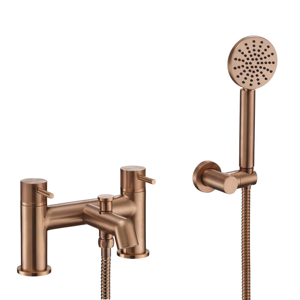 JTP EVO Bath Shower Mixer with Kit in Brushed Bronze