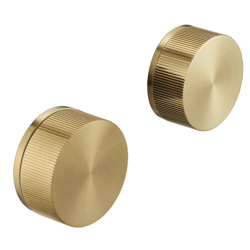 JTP EVO Wall Valves in Brushed Brass
