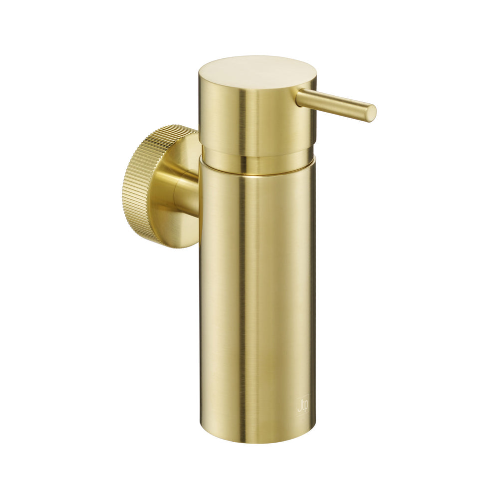 JTP EVO Wall Mounted Soap Dispenser in Brushed Brass