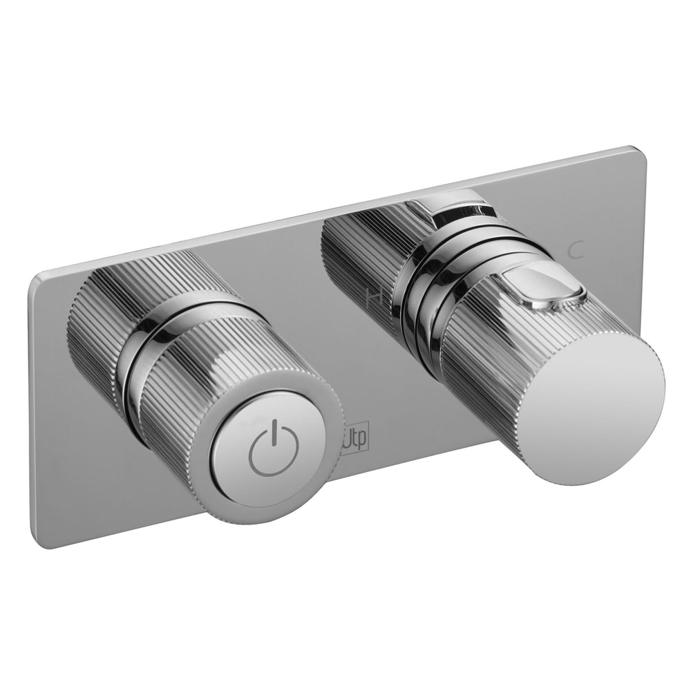 JTP EVO Thermostatic Concealed 2 Outlet Shower Valve 122 in Chrome