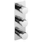 JTP EVO Thermostatic Concealed 2 Outlet Shower Valve, Vertical in Chrome