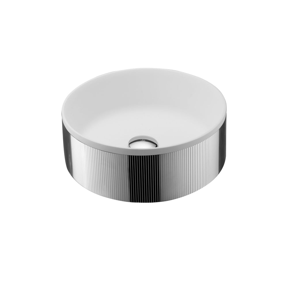 JTP EVO Round Countertop Basin with Click Clack Waste in Chrome