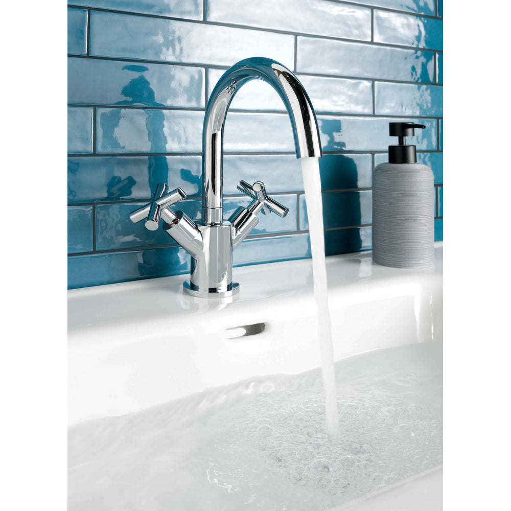JTP Solex Mono Basin Mixer with Swivel Spout in Chrome
