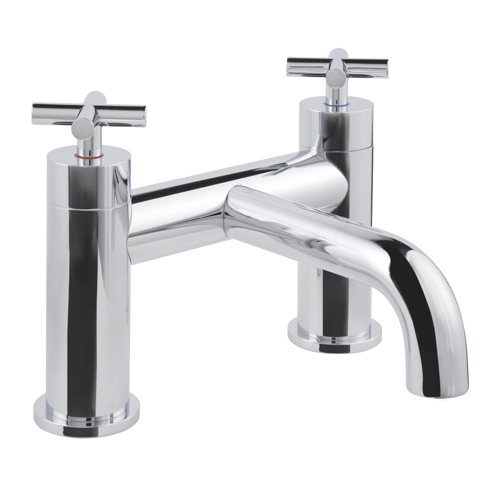 JTP Solex Deck Mounted Bath Filler in Chrome