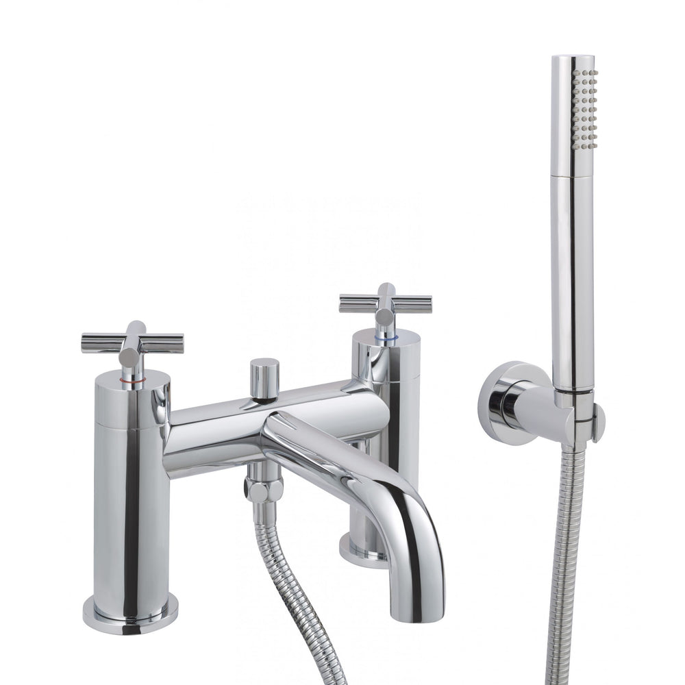 JTP Solex Deck Mounted Bath Shower Mixer with Kit in Chrome