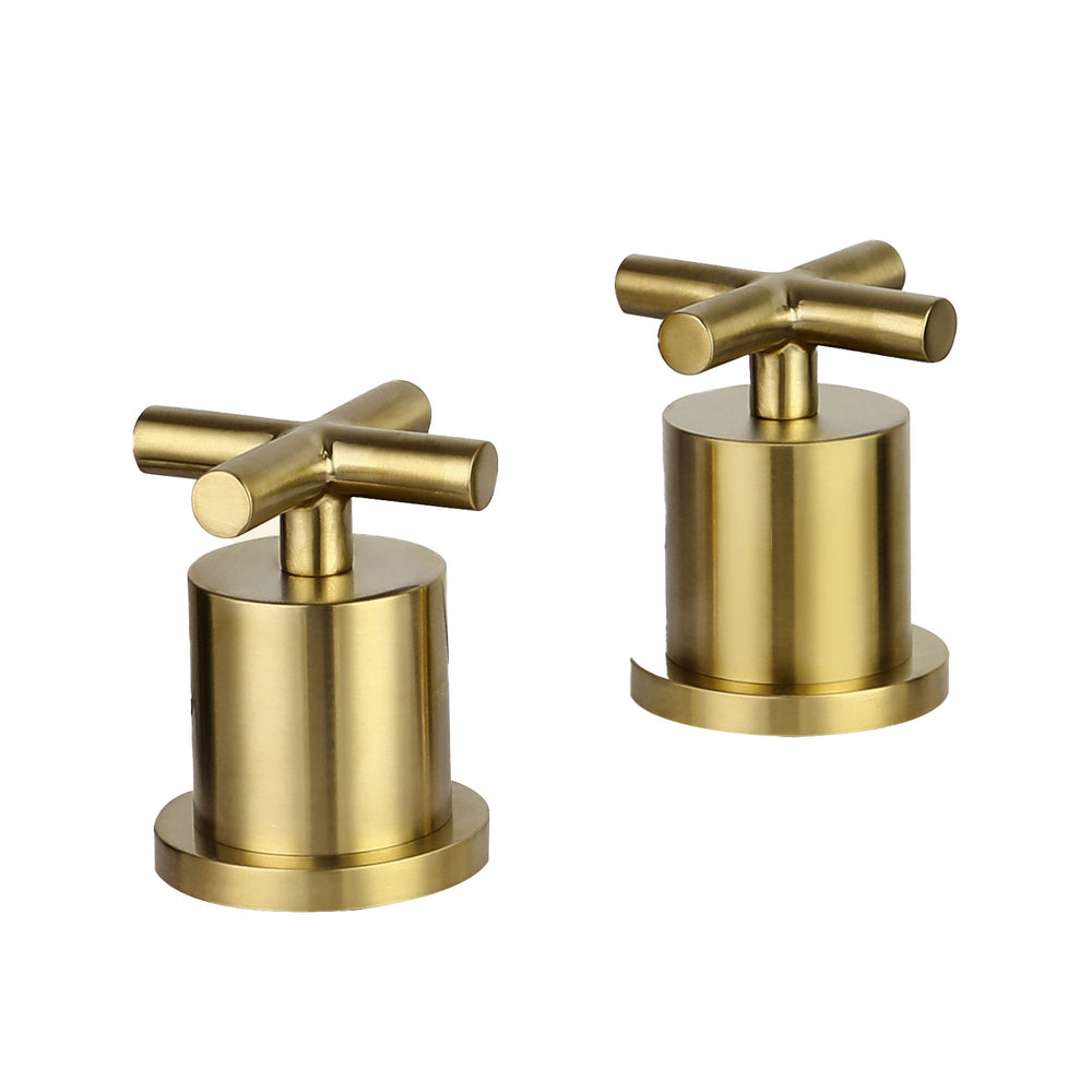 JTP Solex Deck Panel Valves (Pair) in Brushed Brass