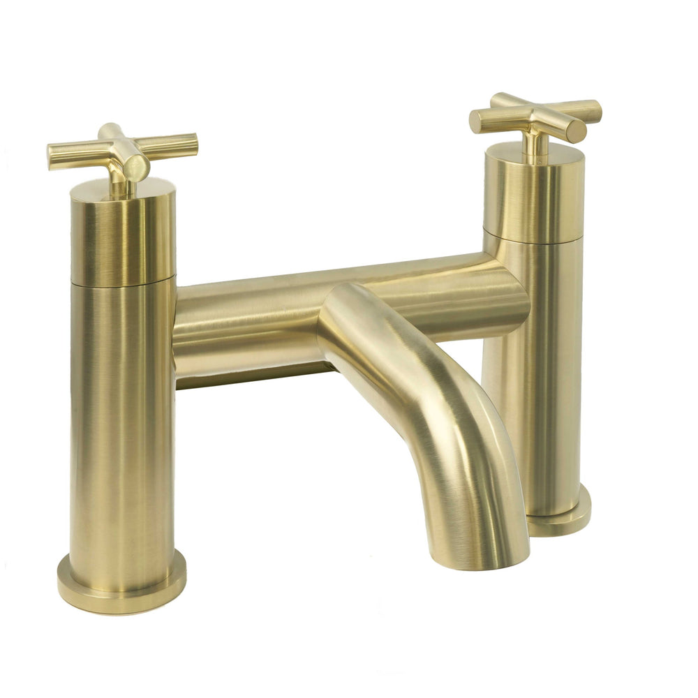 JTP Solex Deck Mounted Bath Filler in Brushed Brass