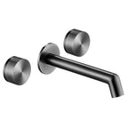 JTP EVO 3 Hole Wall Mounted Basin Mixer in Brushed Black