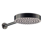 JTP EVO Shower Head and Arm 250mm in Brushed Black