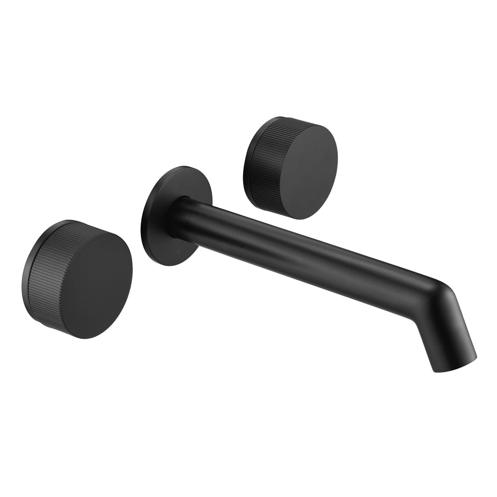 JTP EVO 3 Hole Wall Mounted Basin Mixer in Matt Black