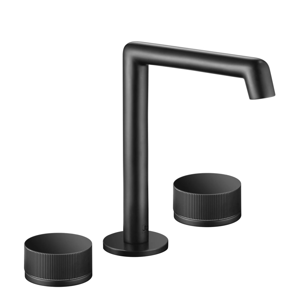 JTP EVO 3 Hole Deck Mounted Basin Mixer in Matt Black