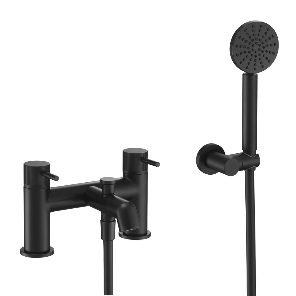 JTP EVO Bath Shower Mixer with Kit in Matt Black