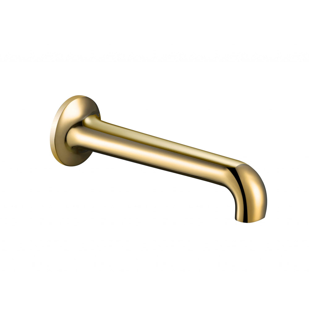 JTP Grosvenor Lever Wall Mounted Bath Spout 176mm in Brushed Brass