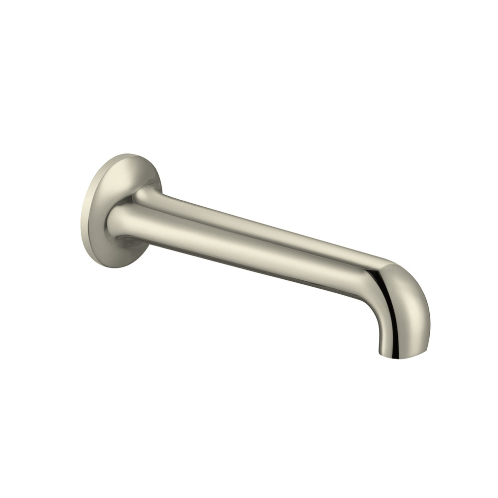 JTP Grosvenor Lever Wall Mounted Bath Spout 176mm in Polished Nickel