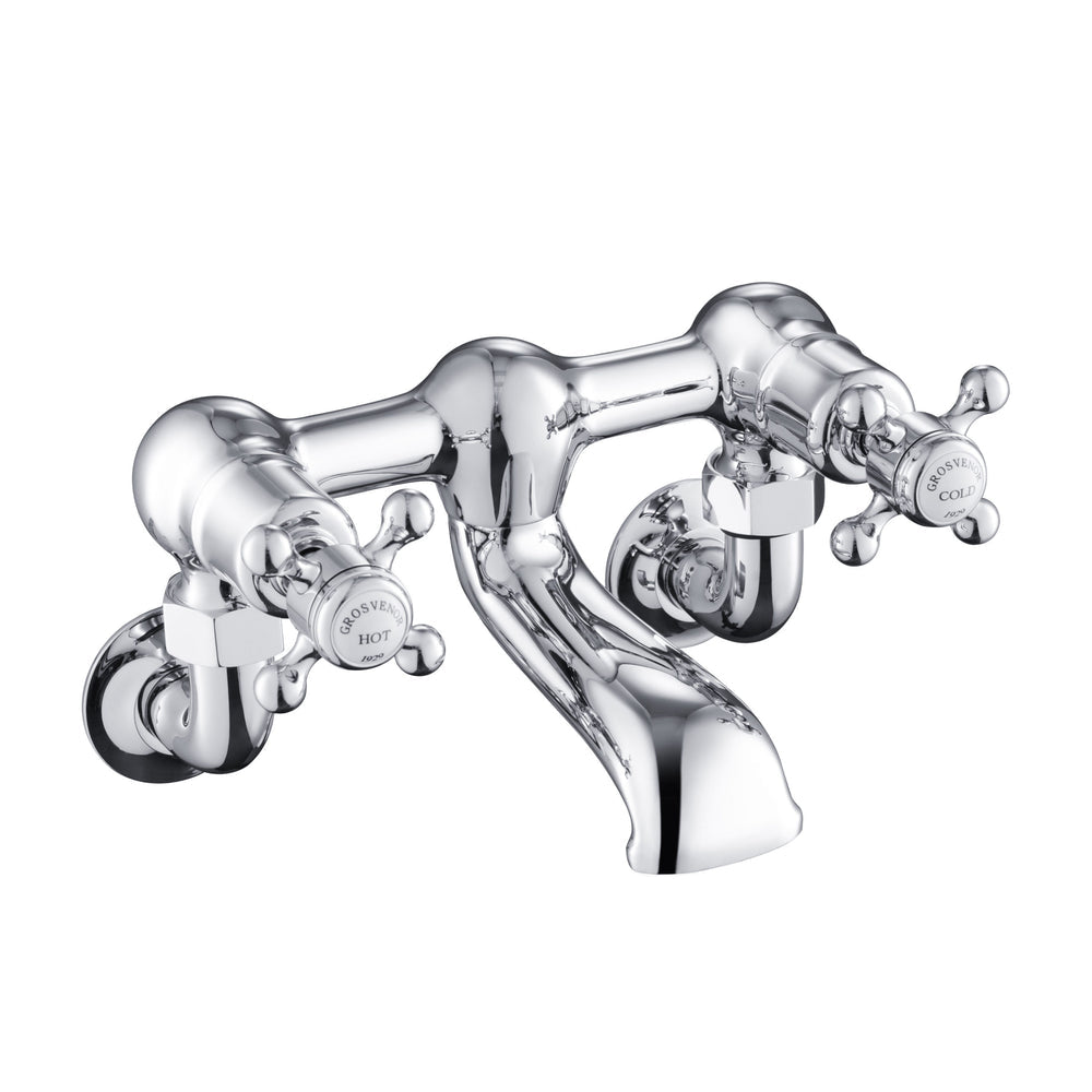 JTP Grosvenor Cross Bath Filler in Chrome