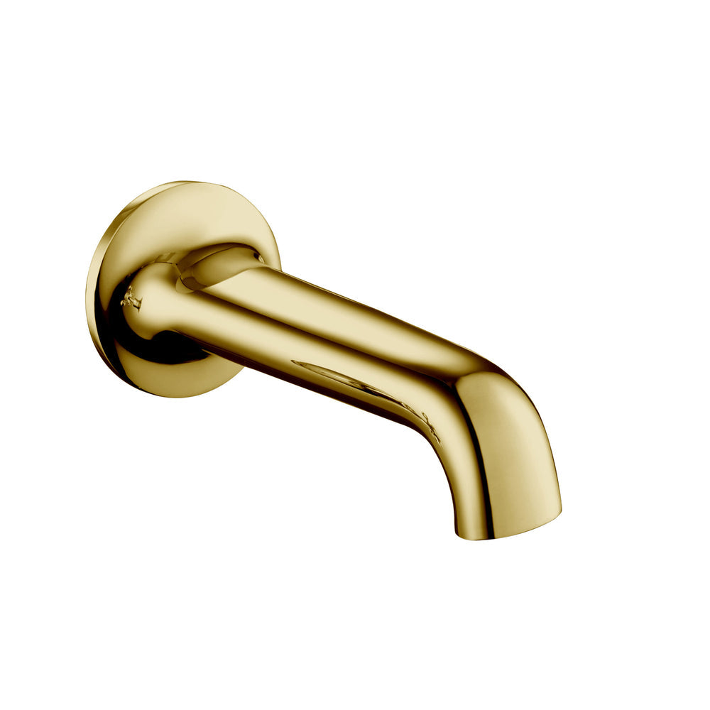JTP Grosvenor Lever Basin Spout 190mm in Polished Gold