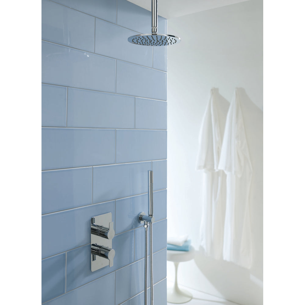 JTP Amore Thermostatic Concealed 2 Outlet Shower Valve 671 in Chrome