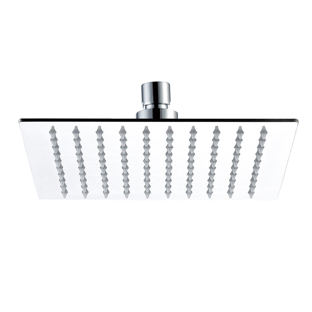 JTP Glide Ultra-Thin Square Shower Head in Chrome