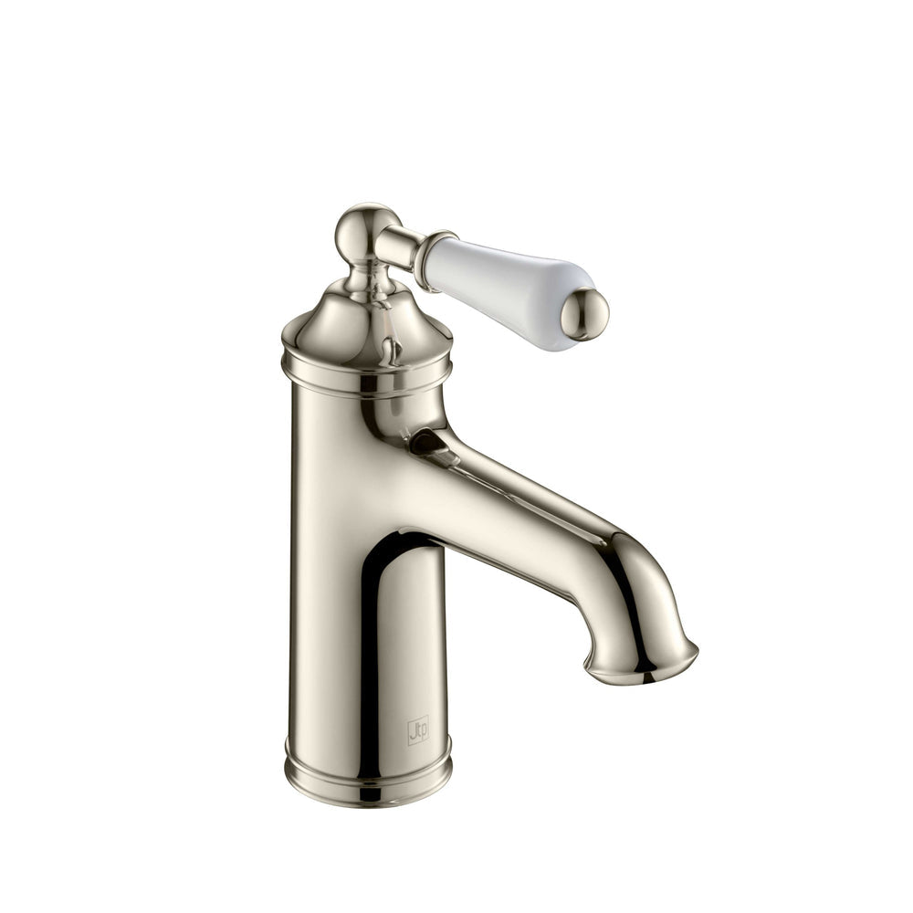 JTP Grosvenor Lever Single Lever Mono Basin Mixer in Polished Nickel