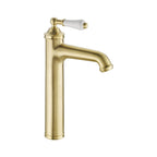 JTP Grosvenor Lever Tall Single Lever Mono Basin Mixer in Brushed Brass