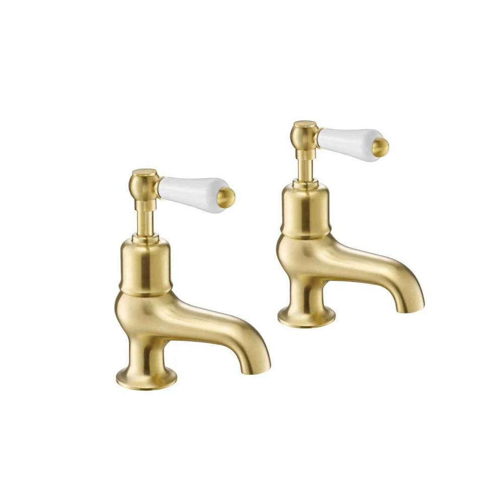 JTP Grosvenor Lever Bath Taps in Brushed Brass