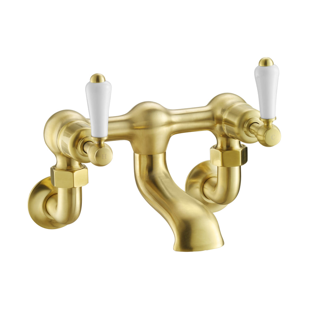 JTP Grosvenor Lever Bath Filler in Brushed Brass