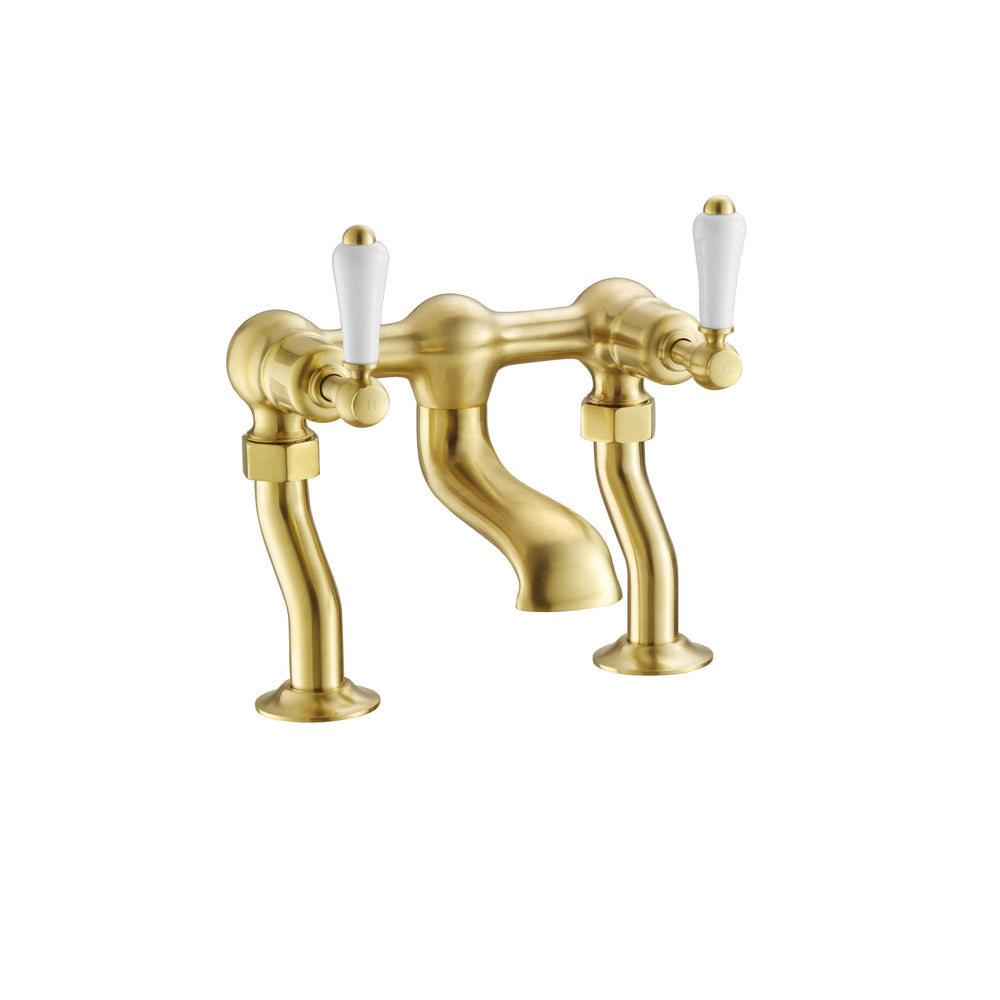 JTP Grosvenor Lever Bath Filler in Brushed Brass